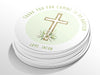 Personalised Round Baptism Sticker Labels, Christening sticker, custom sticker