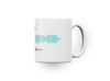 Personalised couple song soundwave mug