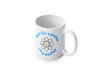 Personalised 'think like a proton' mug