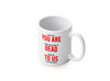 Personalised funny spoof text mug
