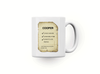 Personalised pet dog wanted mug