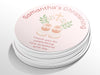 Personalised Round Baptism Sticker Labels, Christening sticker, custom sticker