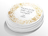 Personalised Round Christmas Sticker Labels, party label, surprise party, holiday sticker