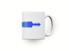 Personalised couple song soundwave mug