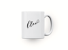 Personalised pet cat watercolor animal lover mug