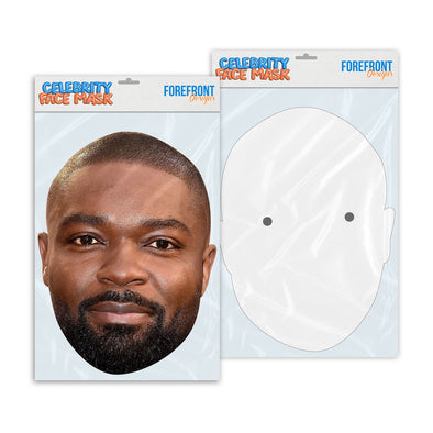 Personalised funny Celebrity face mask David Oyelowo ready to wear,  fun party gifts unique for fans, novelty face masks