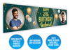 Personalised Birthday Dual Photo Banner