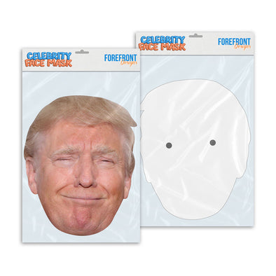 Personalised funny Celebrity face mask Donald Trump ready to wear,  fun party gifts unique for fans, novelty face masks