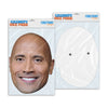 Personalised funny Celebrity face mask Dwayne Johnson ready to wear,  fun party gifts unique for fans, novelty face masks