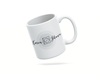 Personalised couple image song album mug