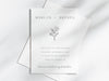 Personalised Minimalist Wedding Invitations with Envelopes