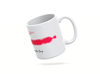 Personalised couple song soundwave mug