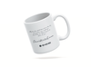 Personalised couple song album mug