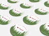 Personalised Round Christmas Sticker Labels, party label, surprise party, holiday sticker