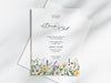 Personalised Floral Wedding Invitations with Envelopes