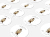 Personalised Round Wedding Sticker Labels, Party bag, logo stickers
