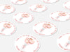 Personalised Round Baptism Sticker Labels, Christening sticker, custom sticker