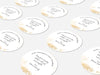 Personalised Round Christmas Sticker Labels, party label, surprise party, holiday sticker