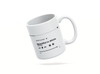 Personalised couple image song album mug