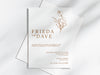 Personalised Minimalist Wedding Invitations with Envelopes