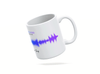 Personalised couple song soundwave mug