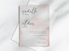 Personalised Watercolor Wedding Invitations with Envelopes