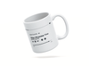 Personalised couple image song album mug