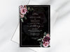Personalised Floral Wedding Invitations with Envelopes