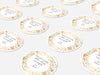 Personalised Round Christmas Sticker Labels, party label, surprise party, holiday sticker