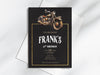 Personalised Retro Vintage Motor Birthday Party Invitations with Envelopes