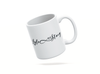 Personalised couple image song album mug