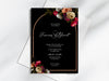 Personalised Floral Wedding Invitations with Envelopes