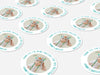 Personalised Round Baptism Photo Sticker Labels, Christening sticker, custom sticker