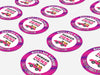 Personalised Round Hen Party Sticker Labels, party label, surprise party, custom sticker