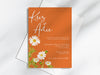 Personalised Floral Wedding Invitations with Envelopes