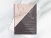 Personalised Geometric Wedding Invitations with Envelopes