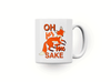 Personalised 'Oh for fox sake' funny spoof mug