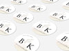 Personalised Round Wedding Sticker Labels, Party bag, logo stickers