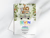 Personalised Animal Jungle Safari Kids Birthday Party Invitations with Envelopes