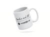 Personalised couple image song album mug