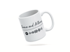 Personalised couple image song album mug