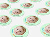 Personalised Round Birthday Photo Sticker Labels, party label, surprise party, custom birthday sticker