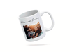 Personalised couple image song album mug