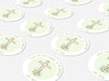 Personalised Round Baptism Sticker Labels, Christening sticker, custom sticker