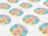 Personalised Round Teacher Sticker Labels, student sticker, school sticker
