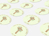 Personalised Round Baptism Sticker Labels, Christening sticker, custom sticker
