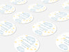 Personalised Round Baptism Sticker Labels, Christening sticker, custom sticker