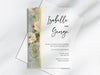 Personalised Floral Wedding Invitations with Envelopes