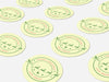 Personalised Round Christmas Sticker Labels, party label, surprise party, holiday sticker