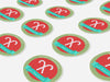 Personalised Round Christmas Sticker Labels, party label, surprise party, holiday sticker